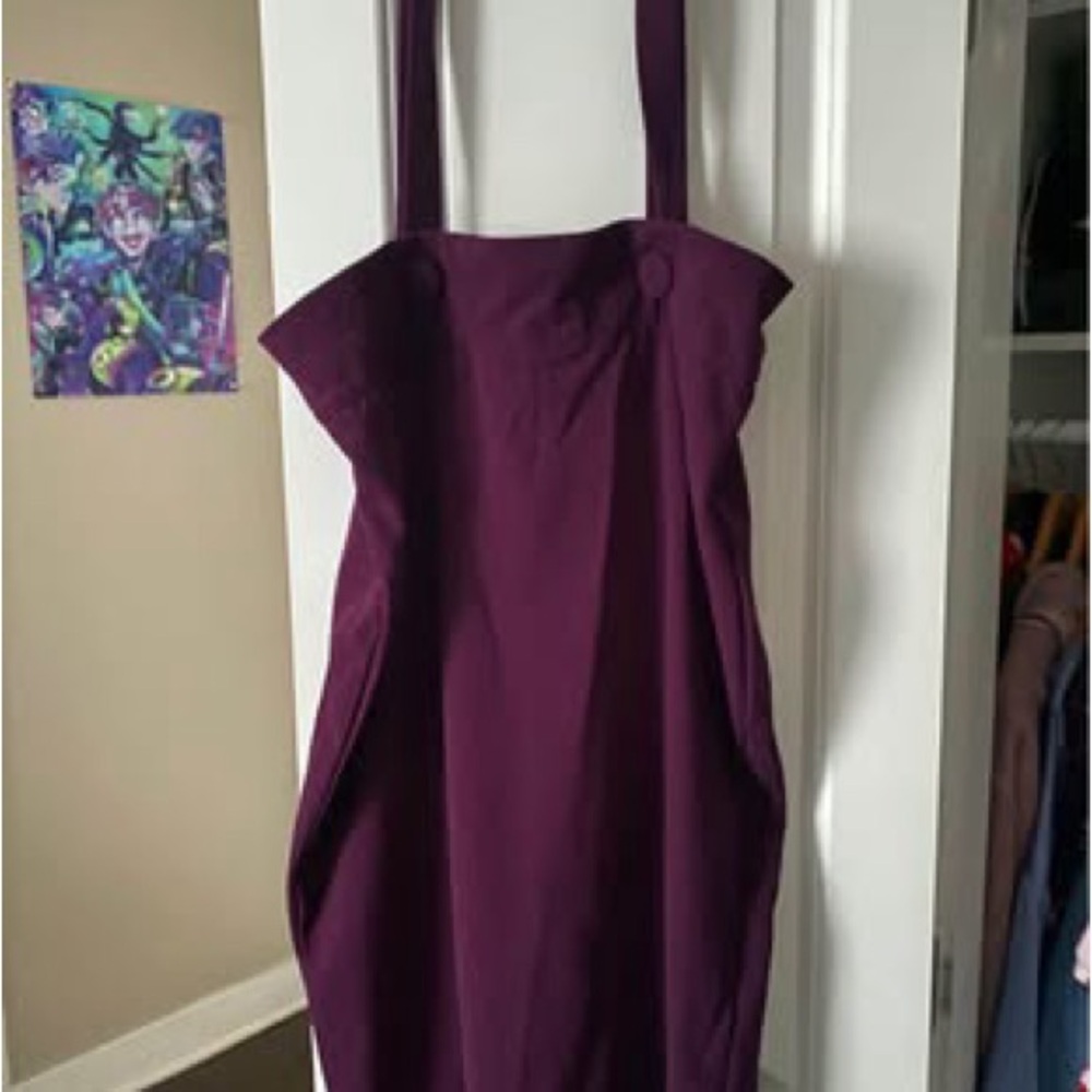 Purple Overall Dress